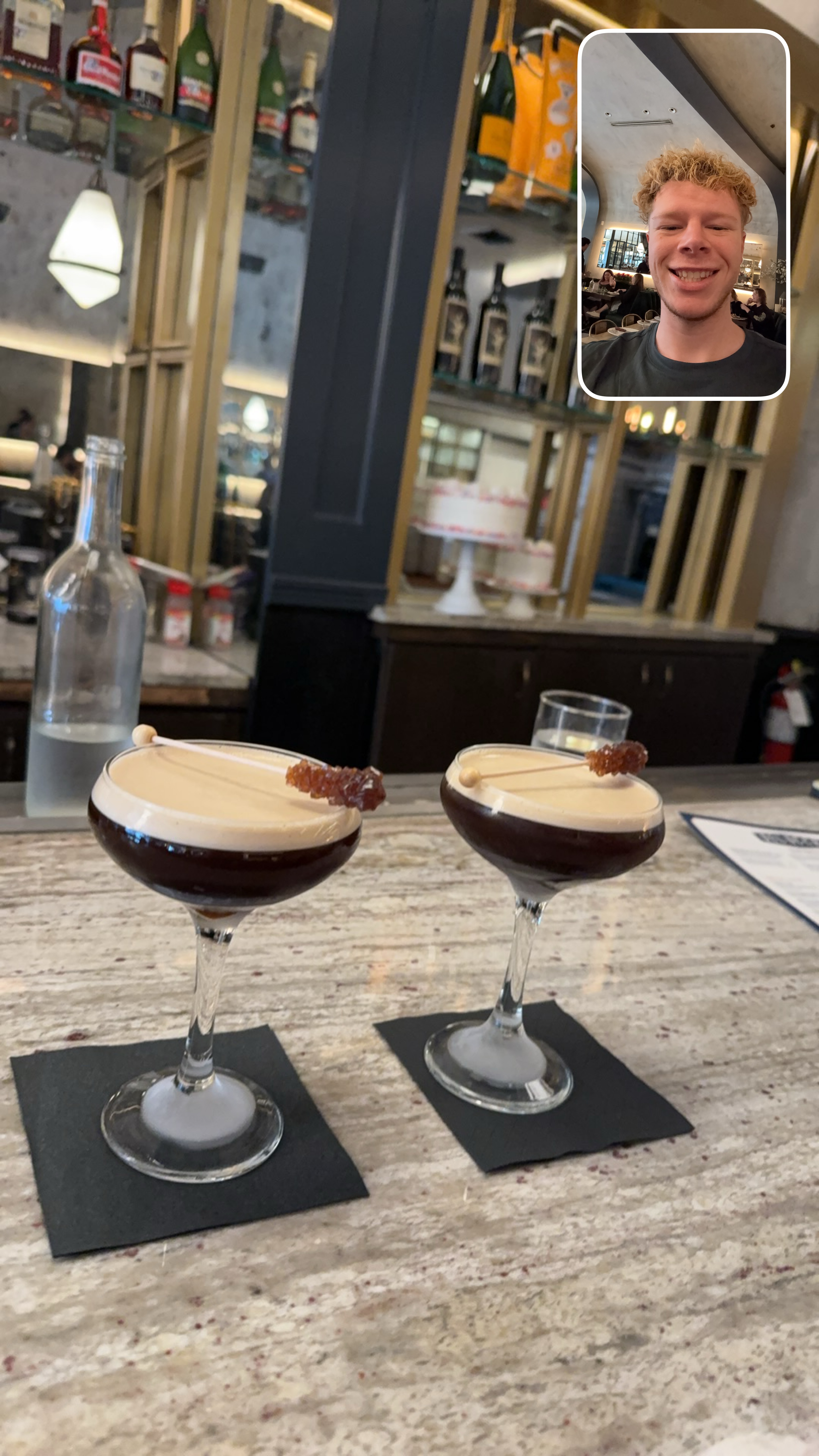 Espresso martini at Delucca Gaucho Pizza & Wine - Dallas, photographed by Jake Call