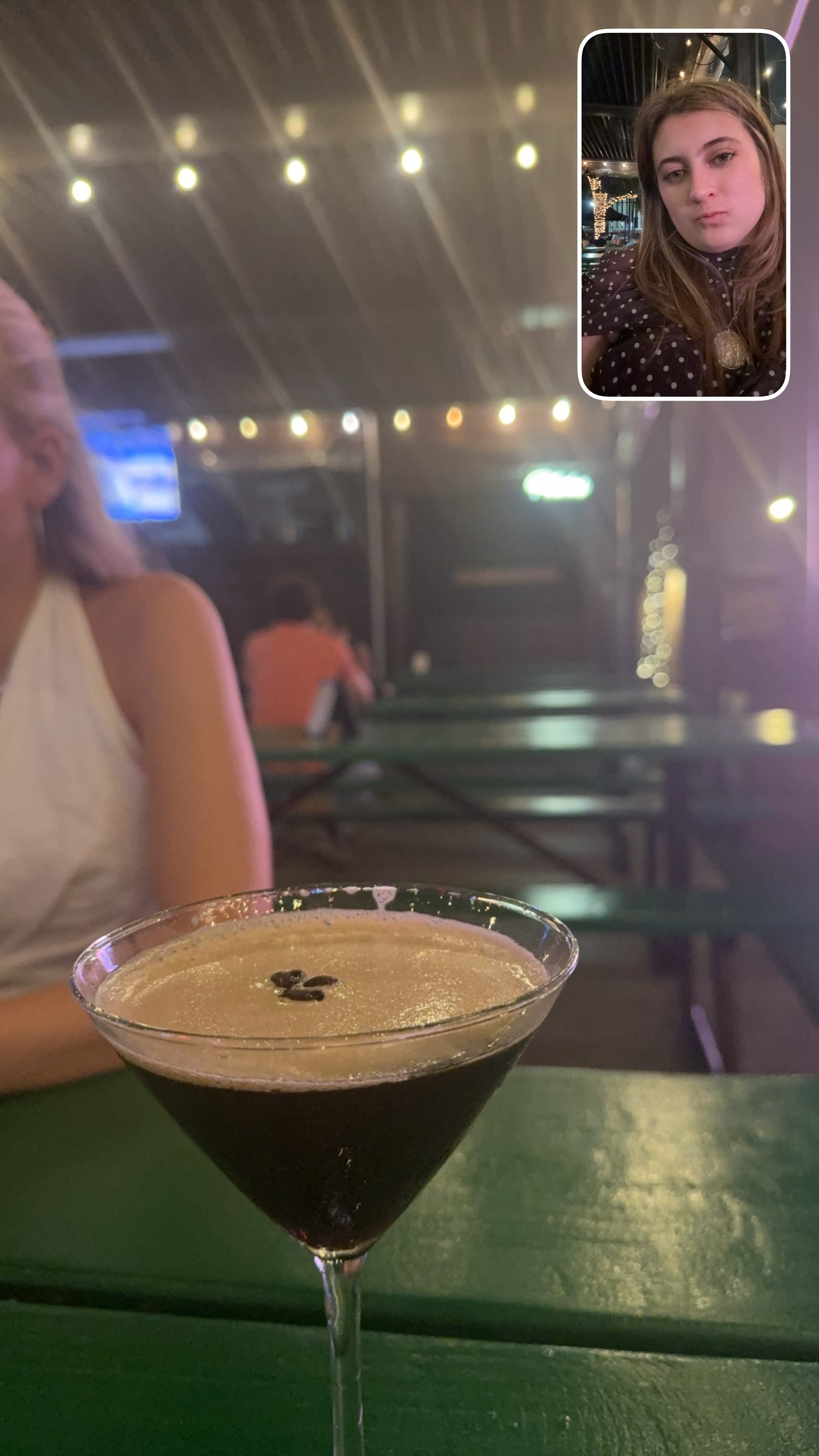 Espresso martini at Kirby Ice House, photographed by Maddie