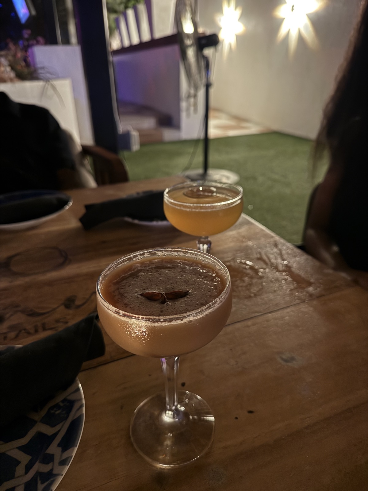 Espresso martini at Saaya, photographed by Sophia