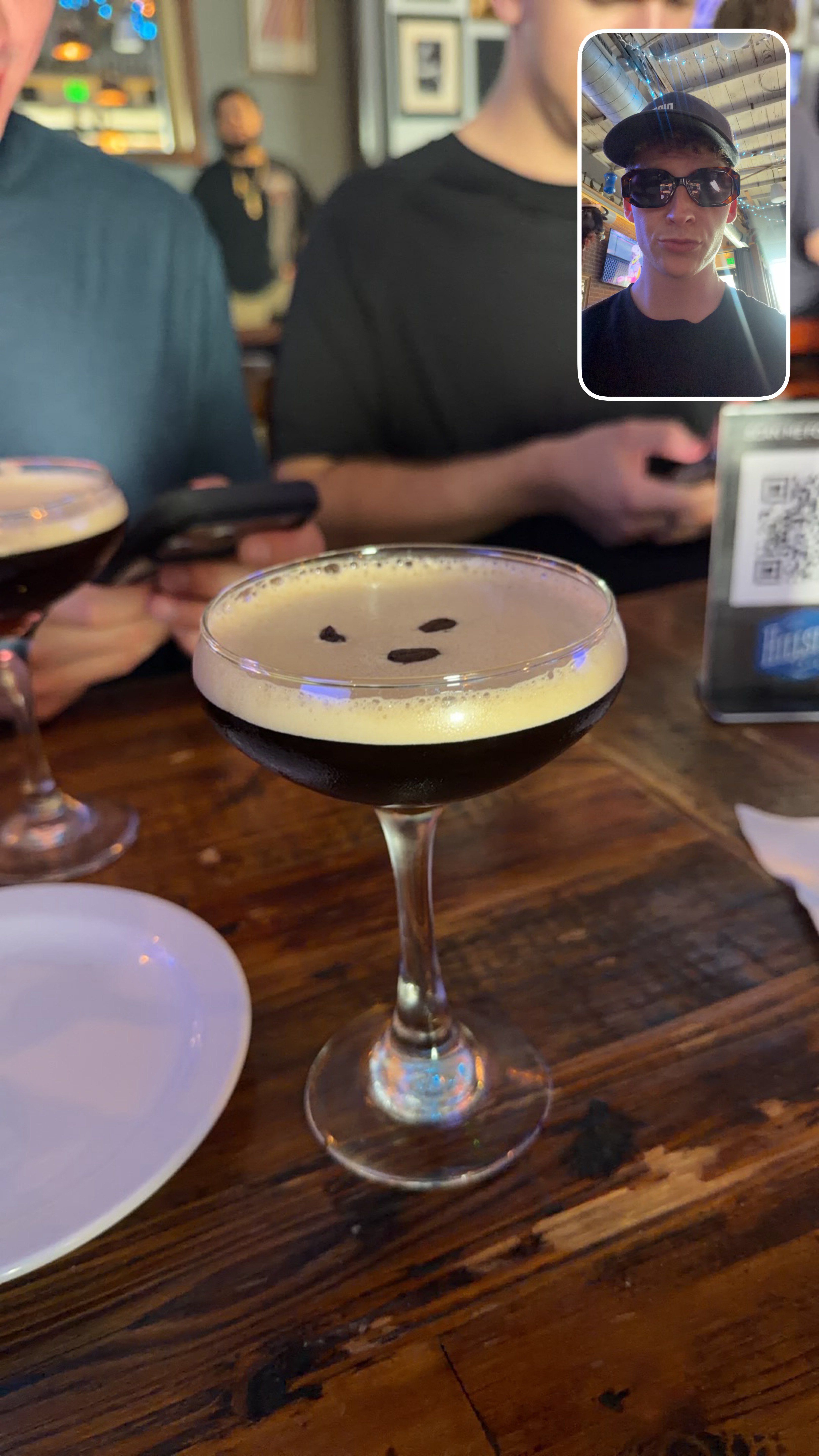 Espresso martini at Hillside Tavern, photographed by Wade Hunter