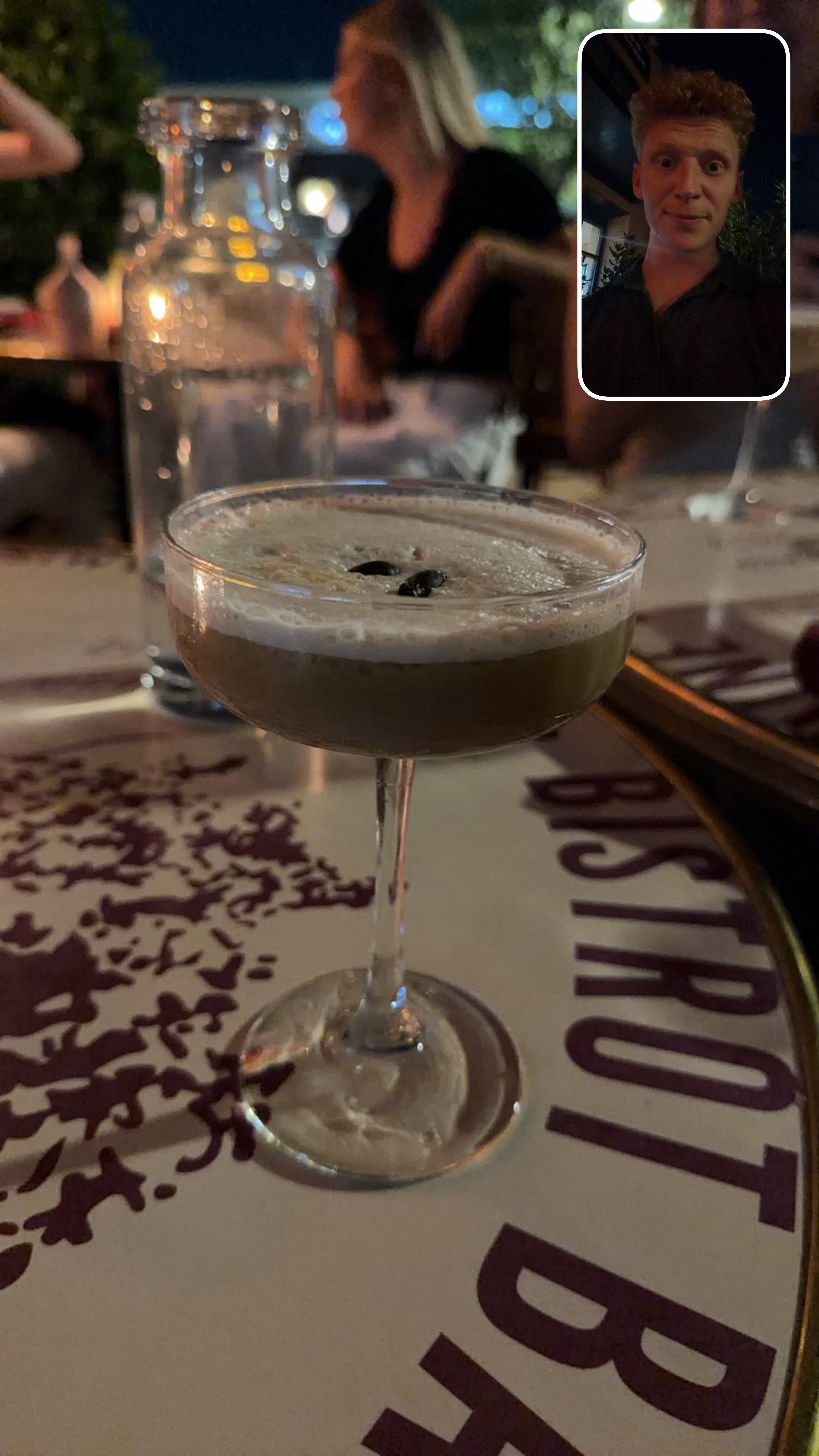 Espresso martini at Bar Sardine, photographed by Wade Hunter