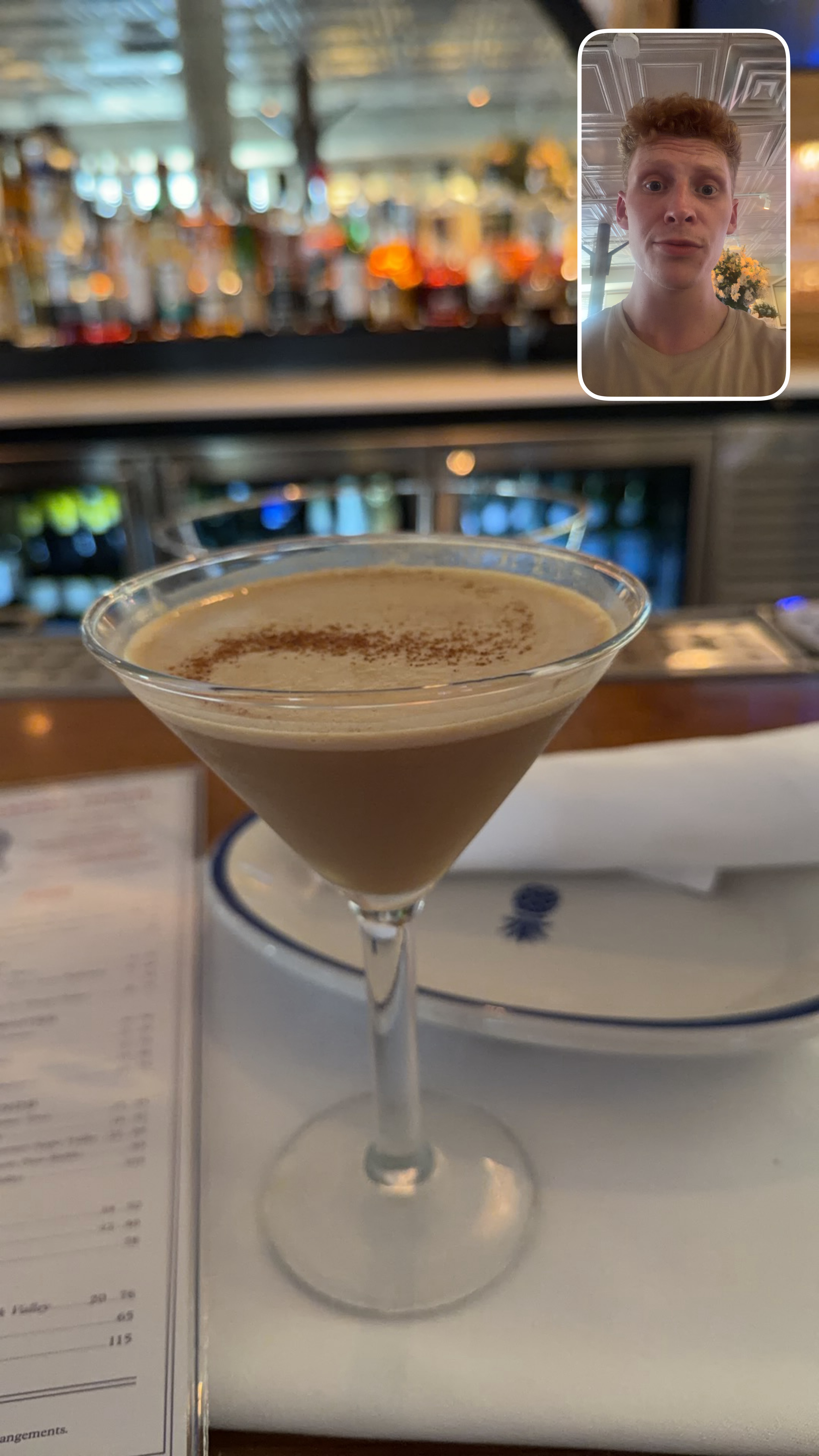 Espresso martini at Hudson House, photographed by Wade Hunter