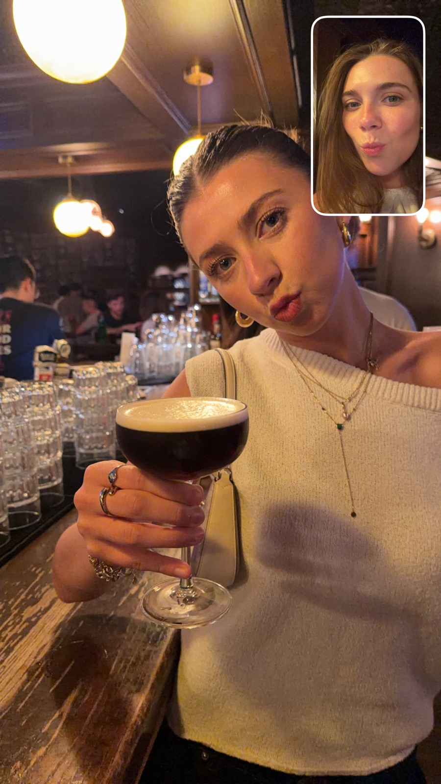 Espresso martini at Harwood Arms, photographed by Edie Bass