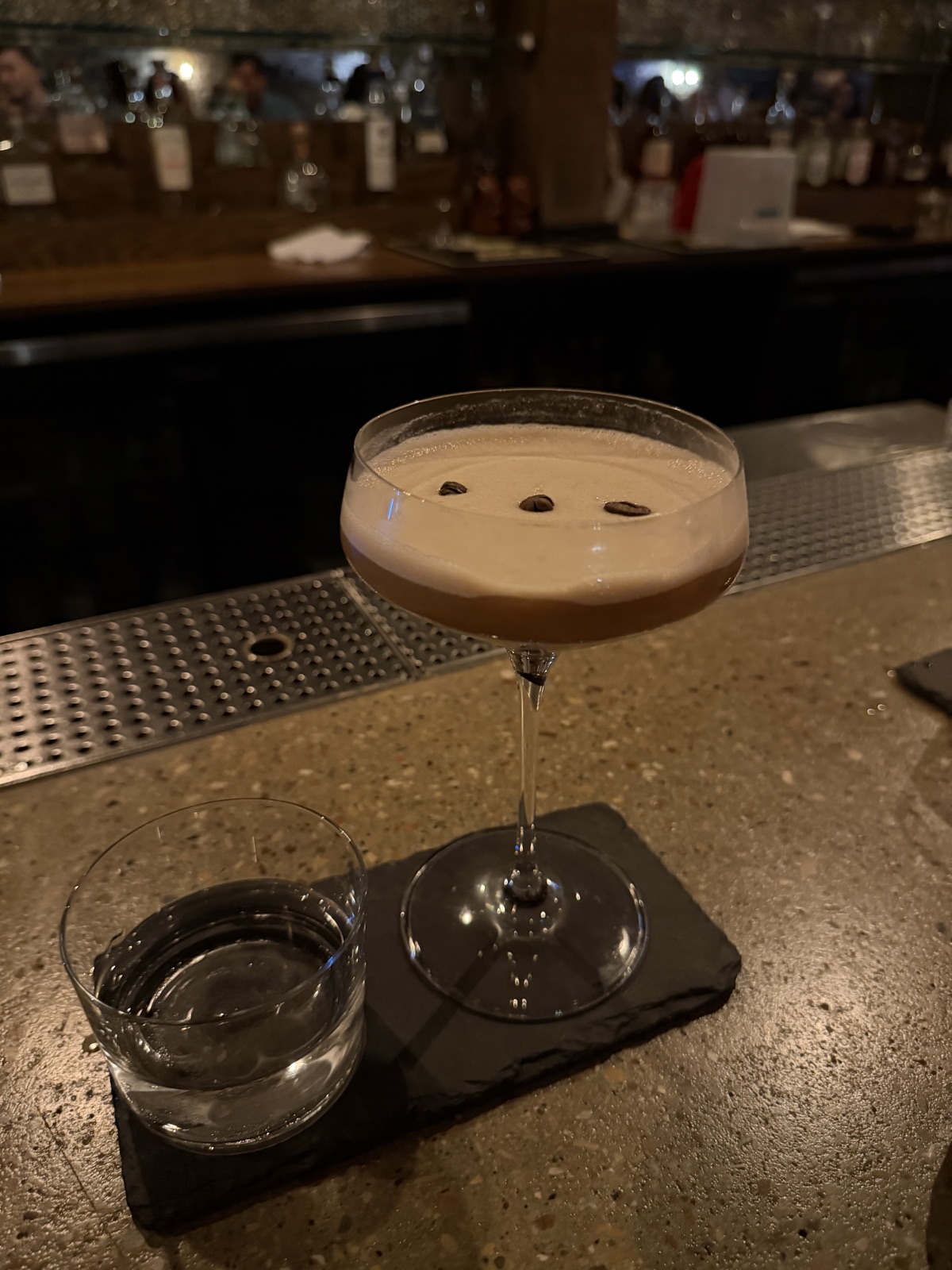 Espresso martini at Revolver