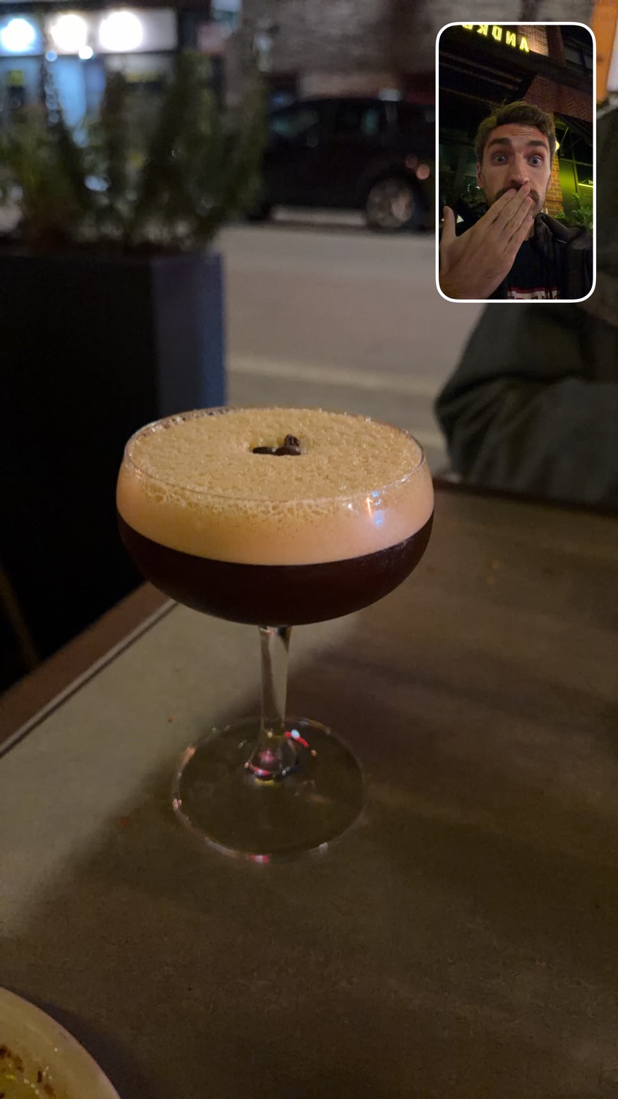 Espresso martini at Andros Taverna, photographed by Taylor McDonald