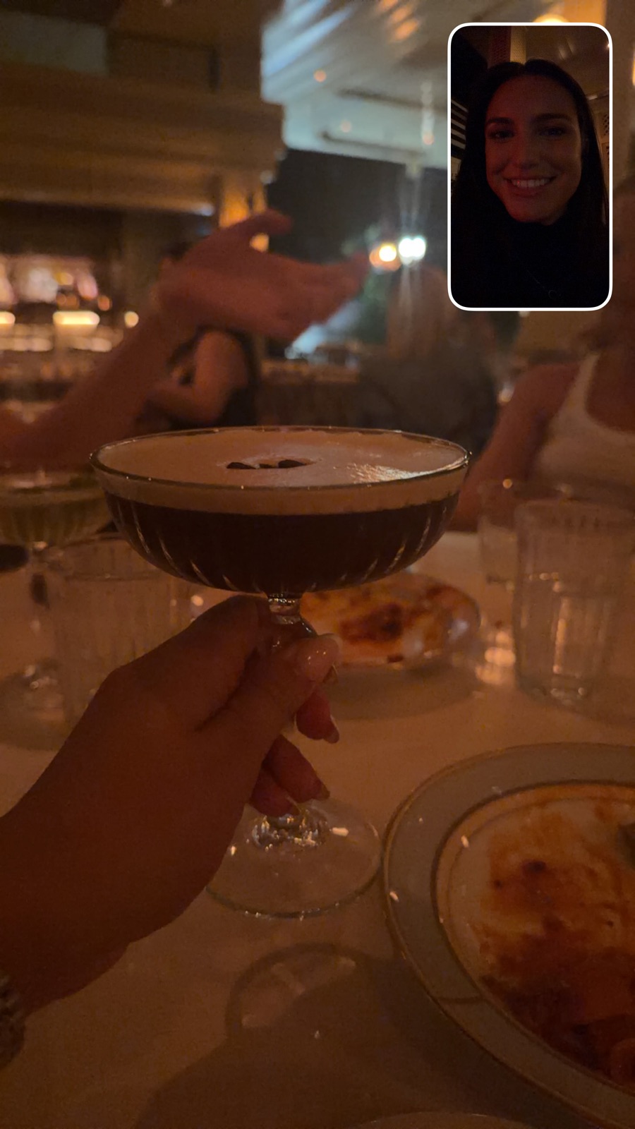 Espresso martini at Scilla Restaurant, photographed by Ryan