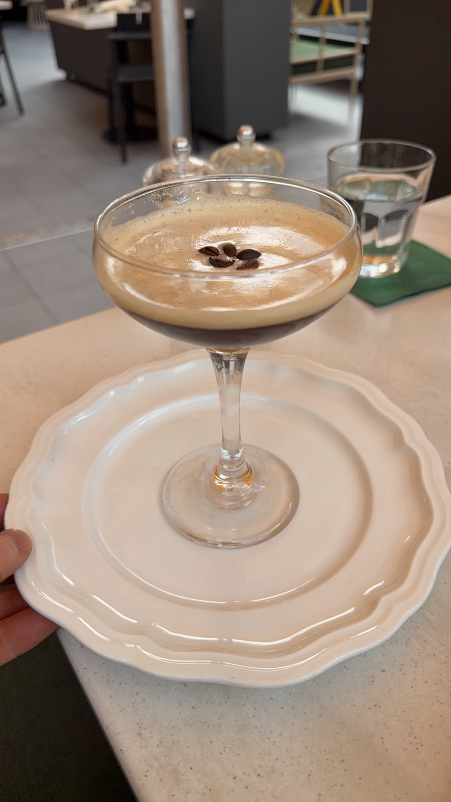 Espresso martini at Chéri Rooftop, photographed by shaun larsen