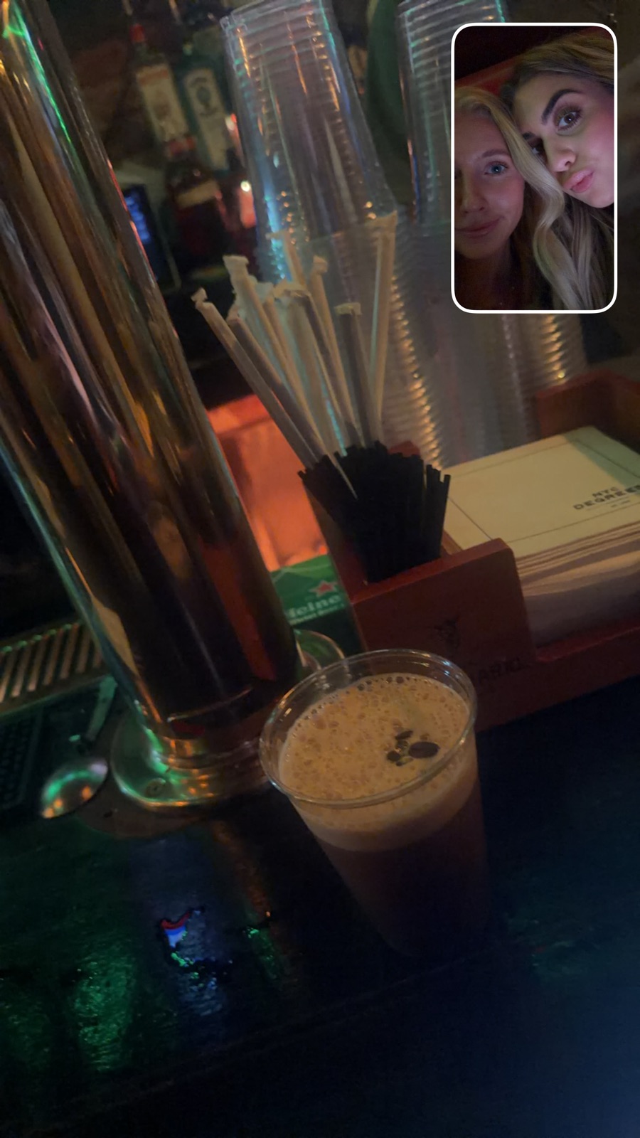 Espresso martini at Beckett's Sports Bar, photographed by EspressoMyTini member