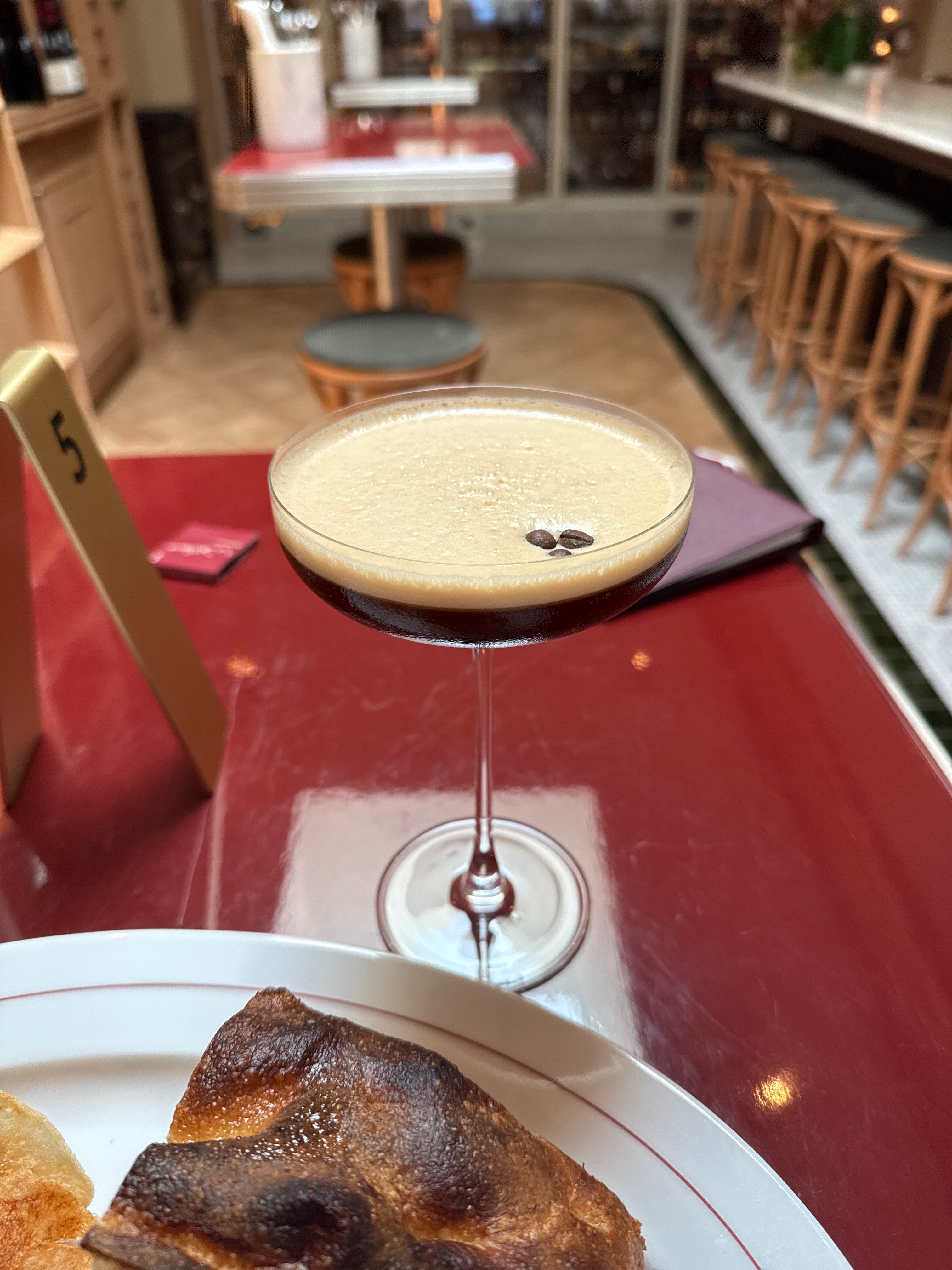 Espresso martini at Walkers', photographed by Alex