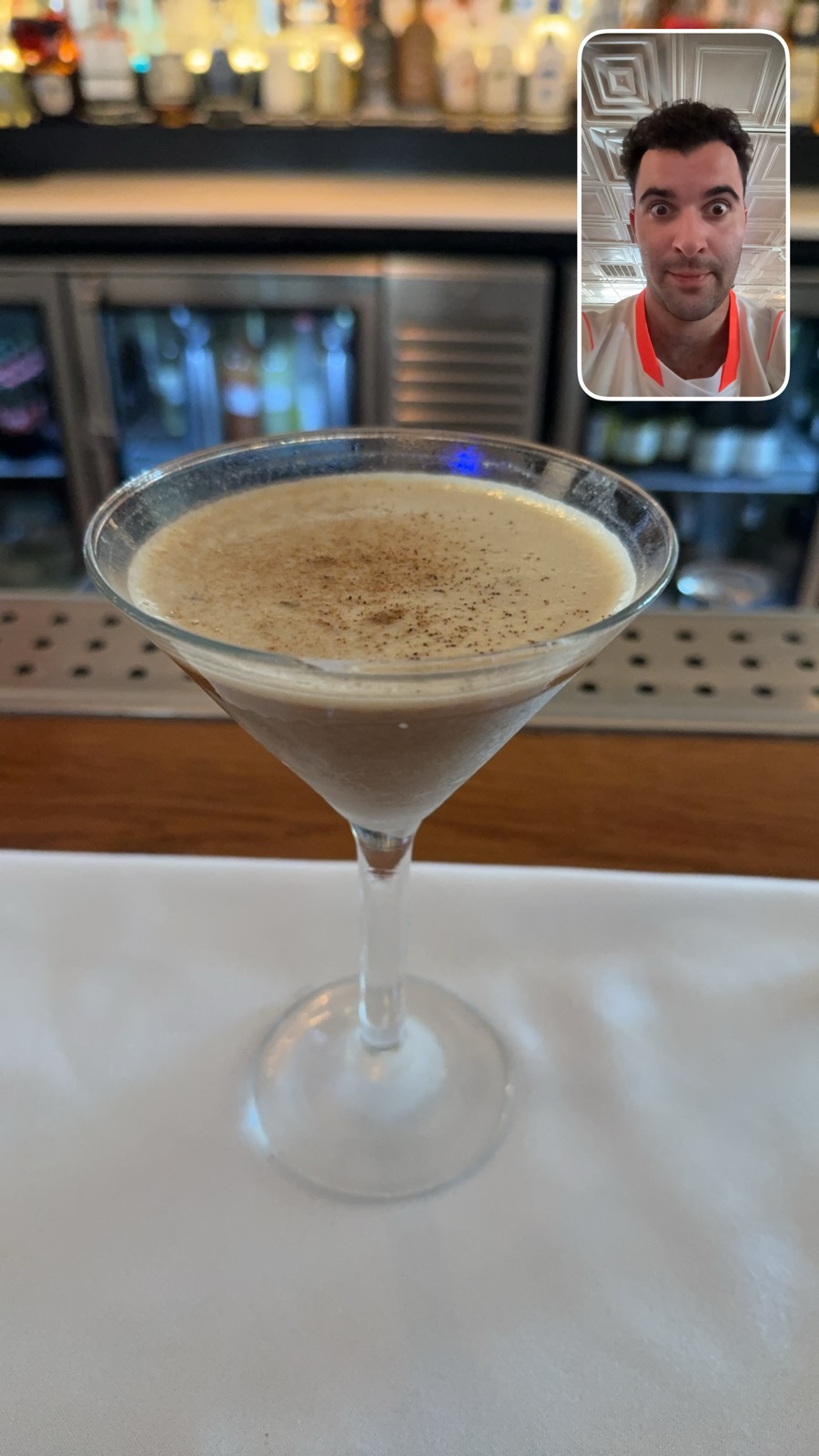 Espresso martini at Hudson House, photographed by Alex