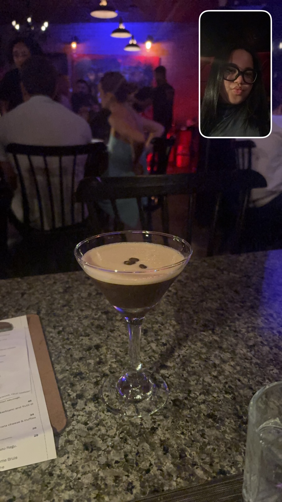 Espresso martini at Tavola Condado Trattoria Local