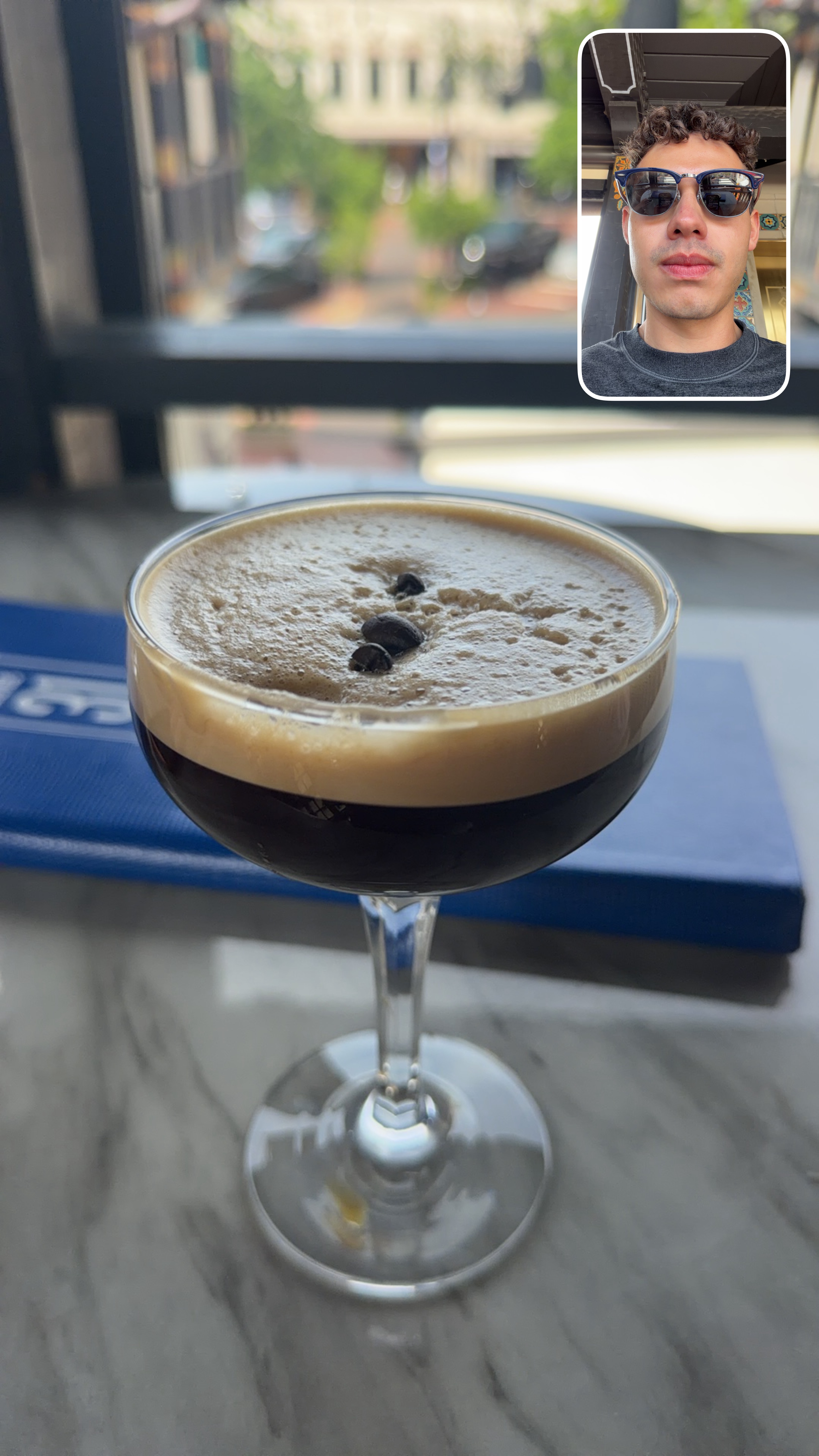 Espresso martini at Lounge 31, photographed by Diego