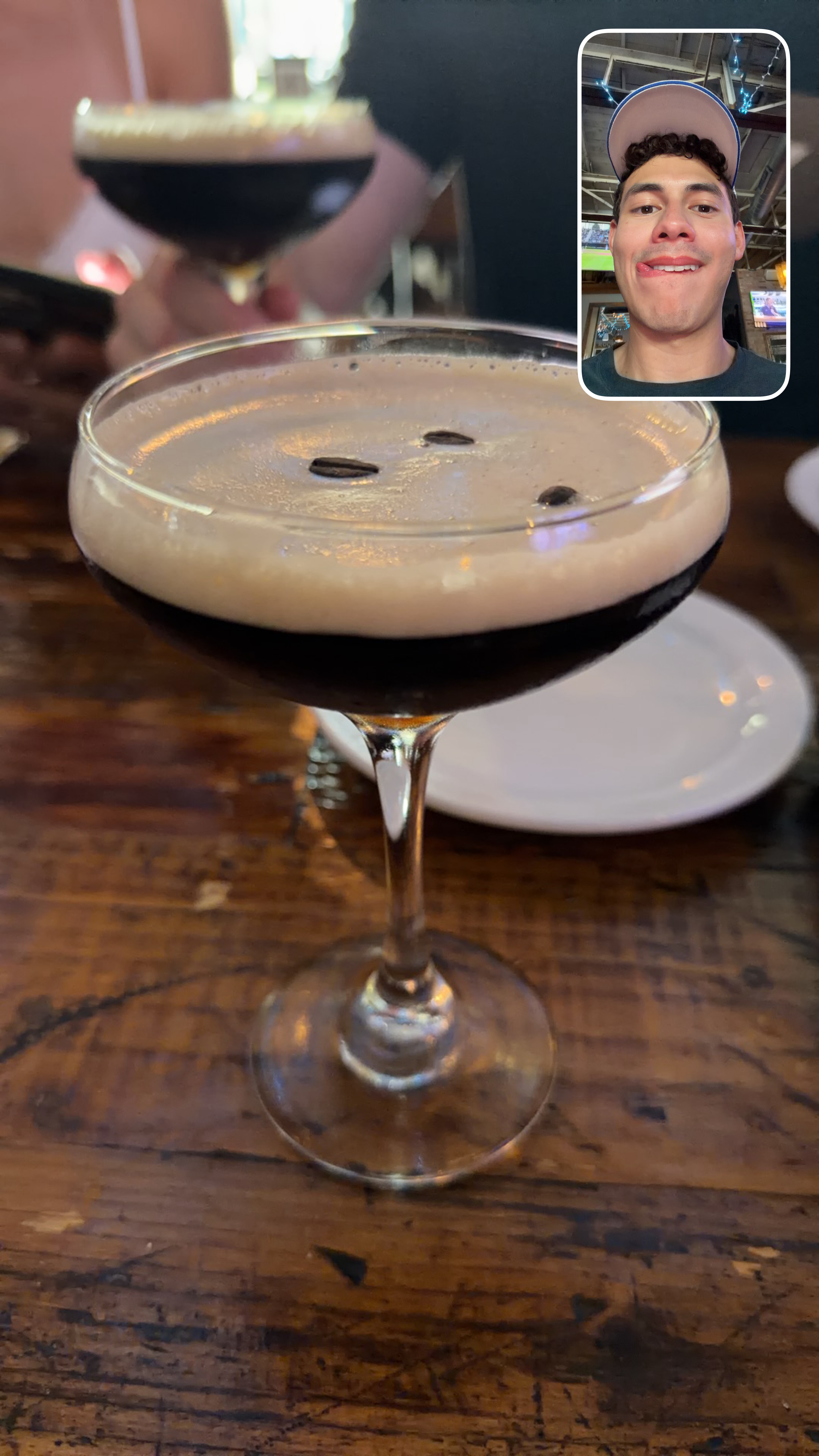 Espresso martini at Hillside Tavern, photographed by Diego