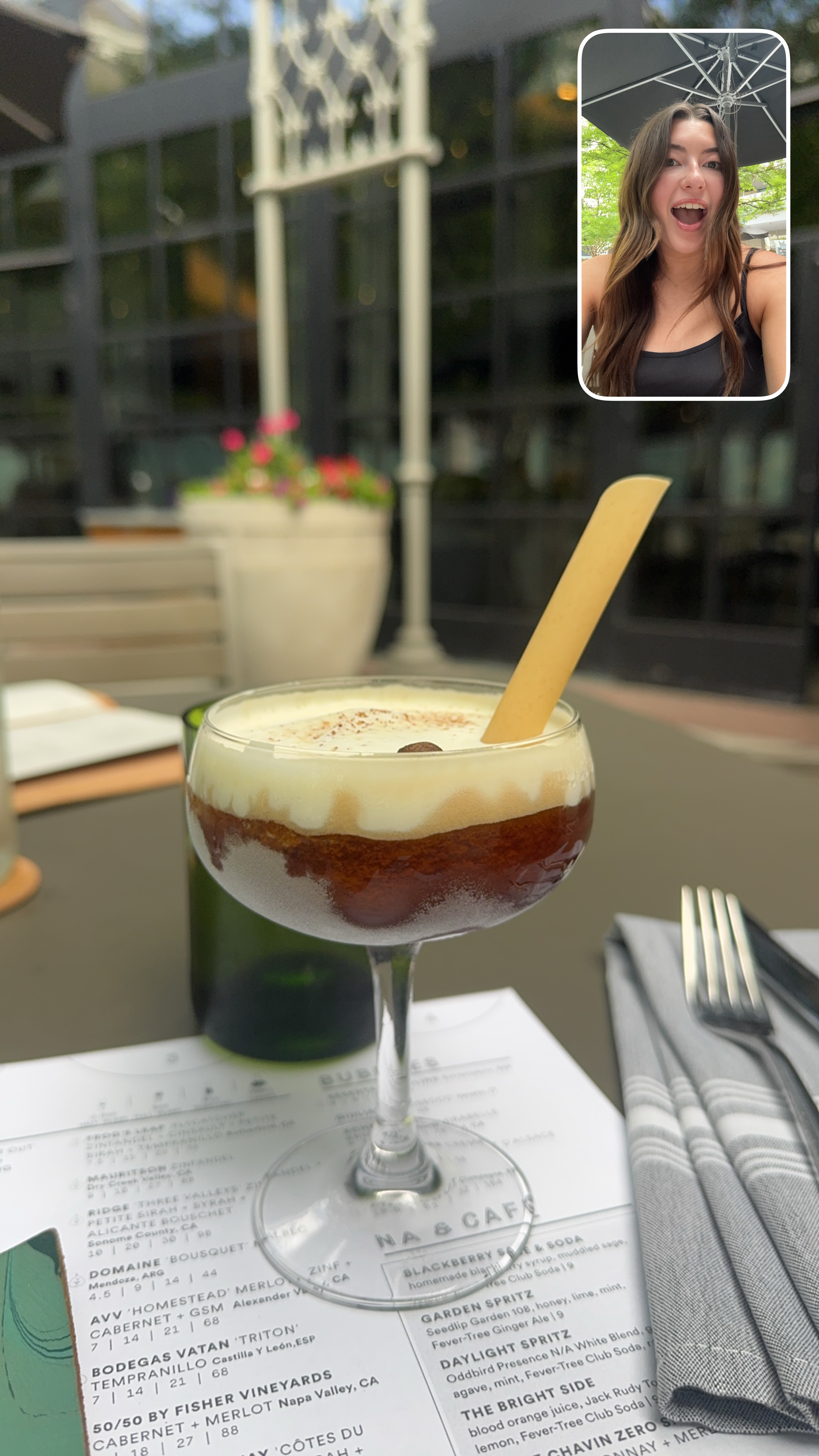 Espresso martini at Sixty Vines, photographed by Emily Parise