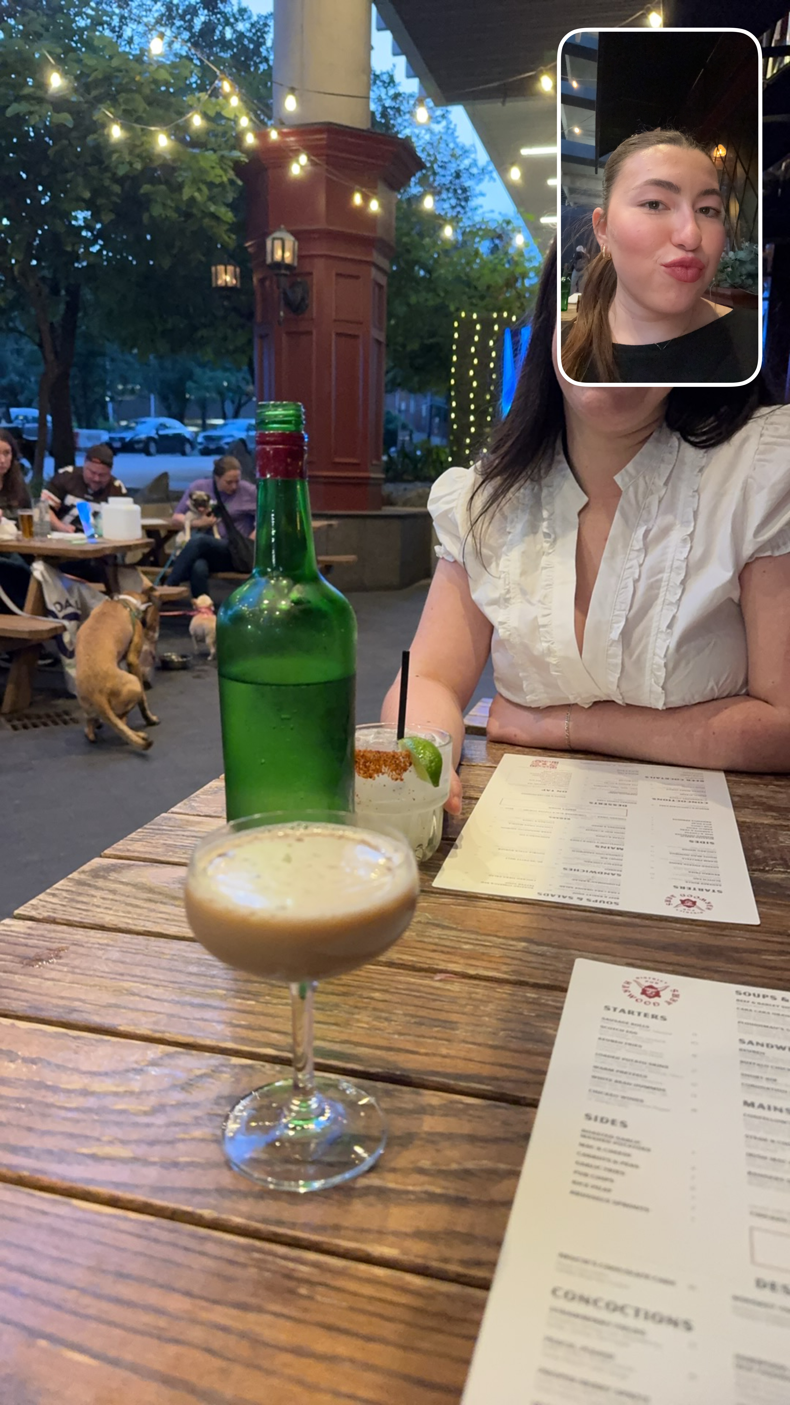 Espresso martini at Harwood Arms, photographed by Emily Parise