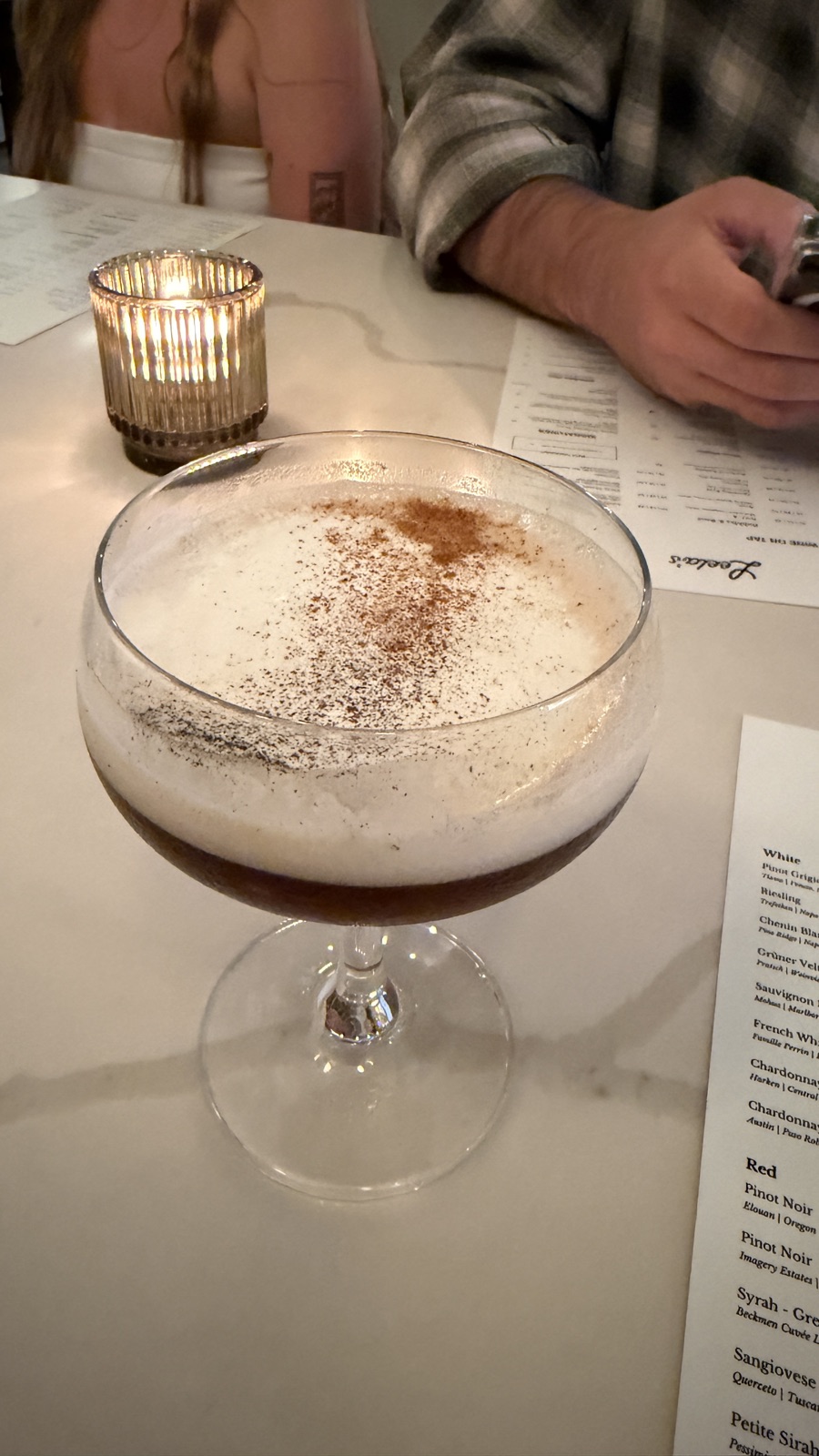 Espresso martini at Leela's Wine Bar - Lowest Greenville, photographed by Ryan Santilena