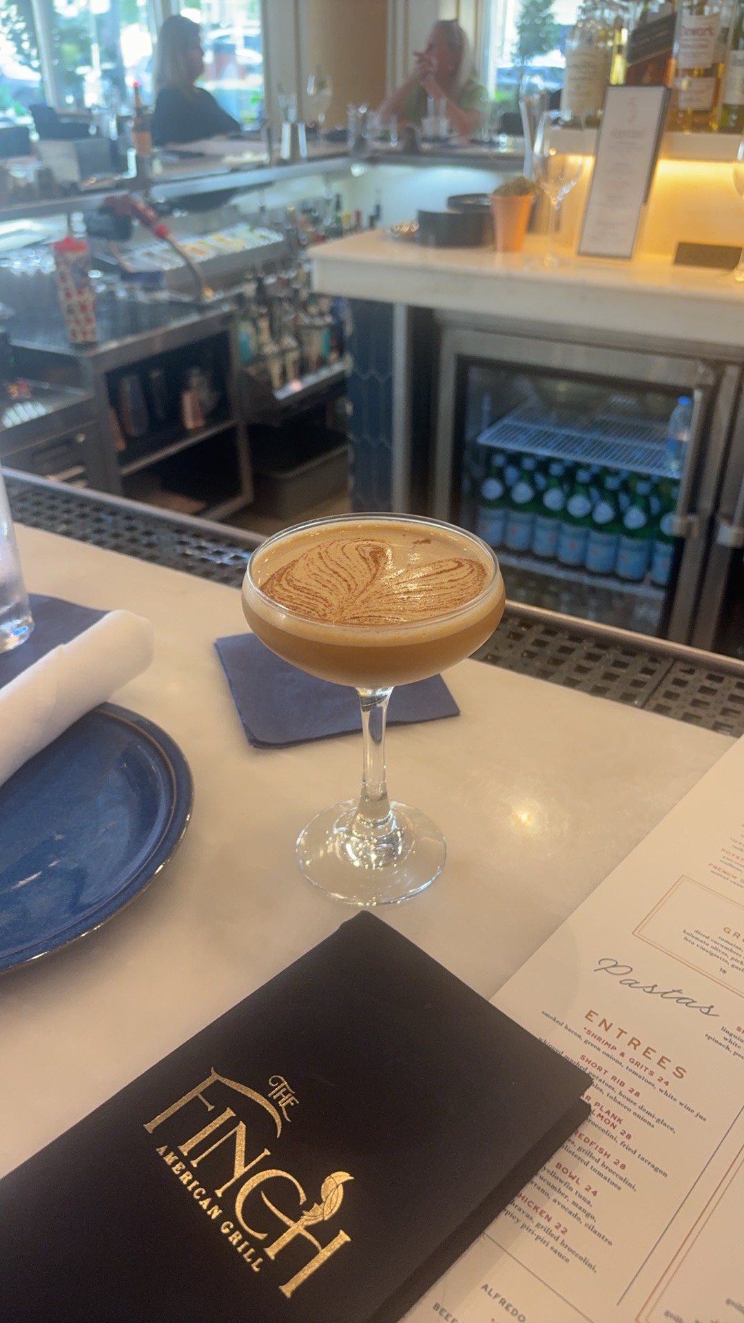Espresso martini at The Finch, photographed by Matthew Ferreira